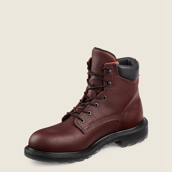 Red Wing Safety Boots Supersole® 2.0 - 6-inch Toe - Burgundy - Mens TAV601254